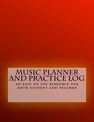 Full Download Music Planner and Practice Log - Red: an easy to use resource for both student and teacher - Michael Klee file in PDF