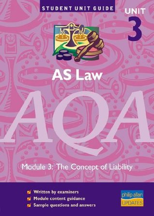 Download AS Law AQA Unit 3: The Concept of Liability Unit Guide (Student Unit Guides) - Ian Yule file in ePub