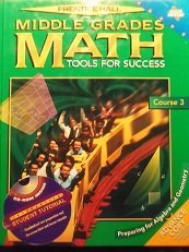 Read Online Middle Grades Math: Tools for Success Course 3 - Pearson Prentice Hall | PDF
