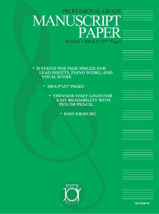 Download House of Joy Music's 10-staff Manuscript Paper - House of Joy Music | ePub