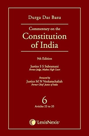 Read Commentary On The Constitution Of India; Vol 6 ; (Covering Articles 25 To 35) - D.D. Basu file in ePub