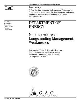 Download Department of Energy: Need to Address Longstanding Management Weaknesses - United States General Accountability Office file in ePub