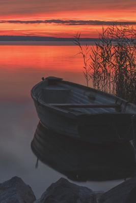 Read Online Sunset by the Lake Journal: 150 Page Lined Notebook/Diary -  file in PDF