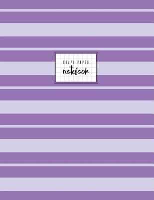 Full Download Graph Paper Notebook: Violet Striped, Quad, Letter Size, Basic, 110 Pages -  | PDF