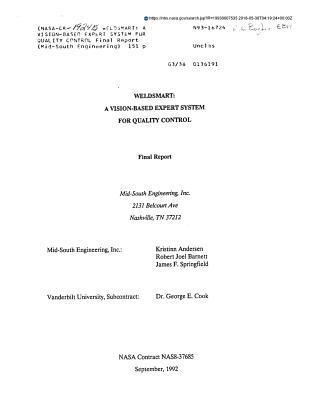 Full Download Weldsmart: A Vision-Based Expert System for Quality Control - National Aeronautics and Space Administration | PDF