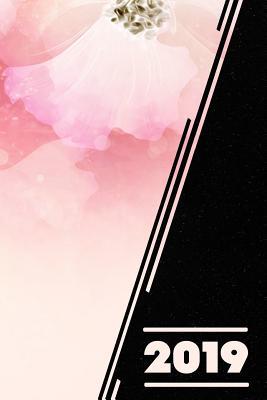 Download 2019: Pretty Pastel Pink Flower Organizer Daily Weekly & Monthly Calendar Planner -  file in PDF