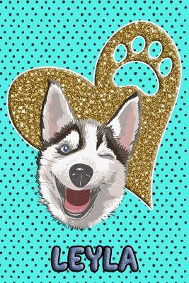 Full Download Husky Life Leyla: College Ruled Composition Book Diary Lined Journal Blue - Frosty Love file in ePub