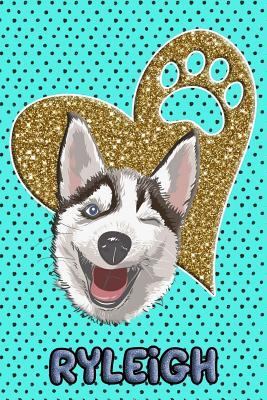 Download Husky Life Ryleigh: College Ruled Composition Book Diary Lined Journal Blue - Frosty Love | ePub