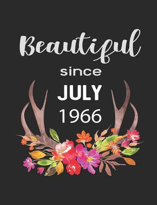 Download Beautiful Since July 1966: 7.44 X 9.69 100 Pages 50 Sheets Composition Notebook College Ruled Book - Family Cutey | ePub