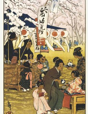 Read Online Notebook: Blossom time in Tokyo Vintage Japanese Art Journal & Doodle Diary; 120 White Paper Numbered Plain Pages for Writing and Drawing - 8.5x11 in. - Vintage Japanese Art Publishing Co | ePub