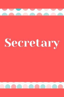 Read Online Secretary: Secretary Journal, Secretary Notebook/ 6 x 9 100 pages, wide ruled, gift for a secretary - Cute Prints | ePub