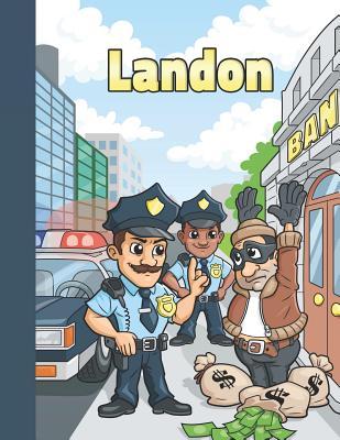 Read Landon: First Name Personalized Sketchbook Large Blank Pages Pad for Drawing, Doodling and Sketching. Colorful Police Officers Cartoon Cover for Kids, Boys & Girls - Namester Publishing | ePub