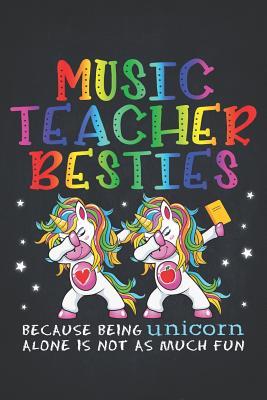 Download Unicorn Teacher: Music Teacher Besties Teacher's Day Best Friend Composition Notebook Lightly Lined Pages Daily Journal Blank Diary Notepad Magical dabbing dance in class is best with BFF 6x9 - Autism file in ePub