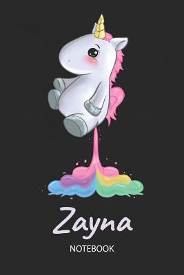 Read Online Zayna - Notebook: Blank Ruled Personalized & Customized Name Rainbow Farting Unicorn School Notebook Journal for Girls & Women. Funny Unicorn Desk Accessories for Kindergarten, Primary, Back To School Supplies, Birthday & Christmas Gift for Women. -  | ePub