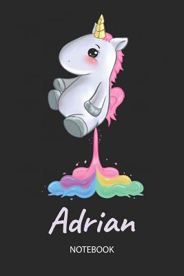 Full Download Adrian - Notebook: Blank Ruled Personalized & Customized Name Rainbow Farting Unicorn School Notebook Journal for Girls & Women. Funny Unicorn Desk Accessories for Kindergarten, Primary, Back To School Supplies, Birthday & Christmas Gift for Women. -  | ePub
