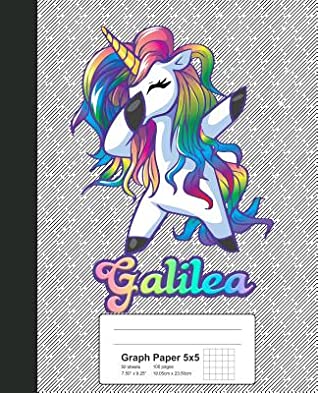 Download Graph Paper 5x5: GALILEA Unicorn Rainbow Notebook -  | PDF