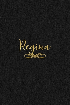 Download Regina: Personalized Journal to Write In Black Gold Custom Name Line Notebook - Jessica Ashley | ePub